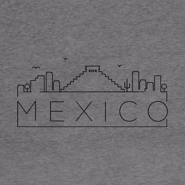 Mexico Minimal Skyline by kursatunsal